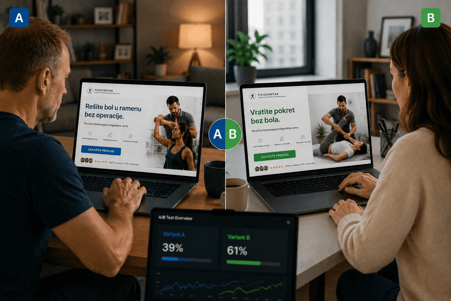 Kako A/B testiranje povećava konverzije kroz optimizaciju naslova, dugmadi, obrazaca i sadržaja