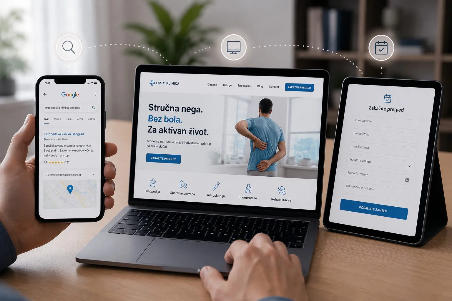 Tim naše digitalne agencije sa osmogodišnjim medicinskim iskustvom